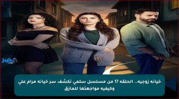 خيانة زوجية.. الحلقة 17 من مسلسل سلمى تكشف سر خيانة مرام علي وكيفية مواجهتها للمأزق